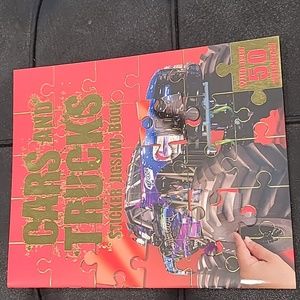 Cars & Trucks Jigsaw Sticker Book